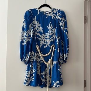 Alexis for target silky dress with rope tie